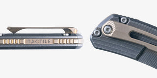 Tactile Knife Co. - Archer Inlay (Vintage 1970s Micarta Inlay) - KOHEZI