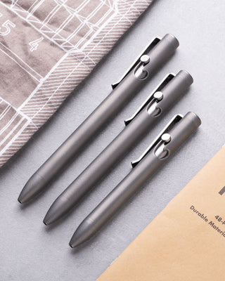 Tactile Turn - Bolt Action Pen (Stonewashed Titanium) - KOHEZI