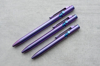 Tactile Turn - Dual Tone Ano Slim Bolt Action Pens - KOHEZI