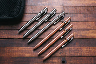 Tactile Turn - Lefty Slim Bolt Action Pen (Copper) - KOHEZI