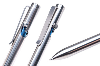 Tactile Turn - Polished Bolt Action Pen (Titanium) - KOHEZI