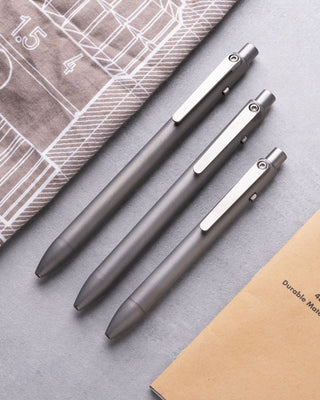Tactile Turn - Side Click Pen (Stonewashed Titanium) - KOHEZI