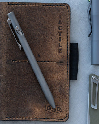 Tactile Turn - Slim Bolt Action Pen (Stonewashed Titanium) - KOHEZI