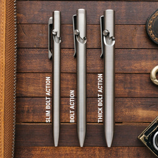 Tactile Turn - Thick Titanium Bolt Action Pen - KOHEZI