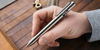 Tactile Turn - Thick Titanium Bolt Action Pen - KOHEZI
