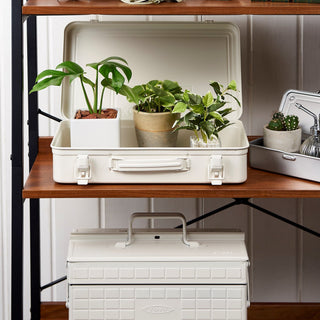 TOYO STEEL - Trunk Shape Toolbox T - 360 W (White) - KOHEZI