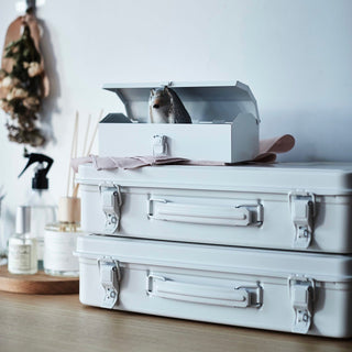 TOYO STEEL - Trunk Shape Toolbox T - 360 W (White) - KOHEZI