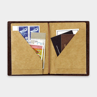 TRAVELER'S COMPANY - 010 Kraft Paper Folder TRAVELER'S notebook (Passport Size) - KOHEZI