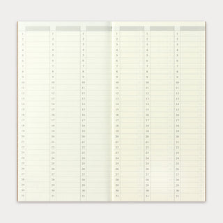 TRAVELER'S COMPANY - 018 Free Diary Weekly Vertical Refill TRAVELER'S notebook - KOHEZI