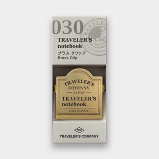 TRAVELER'S COMPANY - 030 Brass Clip TRAVELER'S notebook - KOHEZI