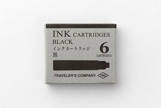 TRAVELER'S COMPANY - Fountain / Rollerball Pen Ink Cartridges (Black) - KOHEZI