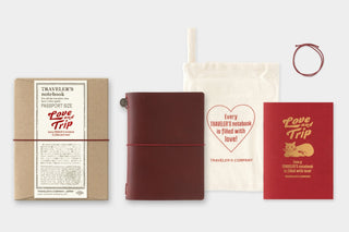 TRAVELER'S COMPANY - TRAVELER'S notebook Passport Size (Love And Trip Red) - KOHEZI
