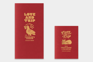 TRAVELER'S COMPANY - TRAVELER'S notebook Passport Size Refill (Love And Trip Red) - KOHEZI