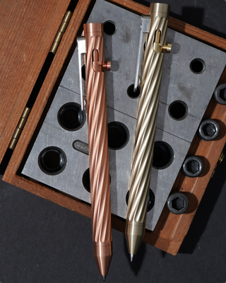 Inventery - Bolt Action Pen v.03 Twister (Brass)