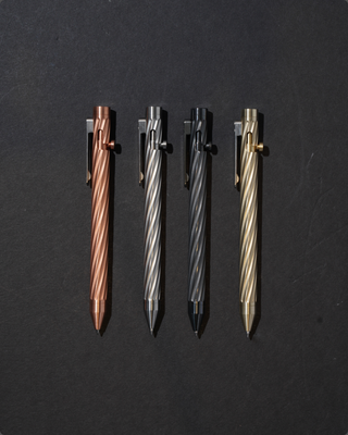 Inventery - Bolt Action Pen v.03 Twister (Brass)