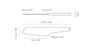 Veark - SK15 Forged Santoku Knife - KOHEZI