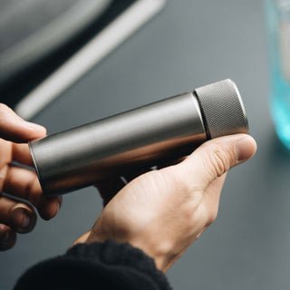 Wingback - 100ml Hip Flask (Titanium) - KOHEZI