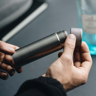 Wingback - 100ml Hip Flask (Titanium) - KOHEZI
