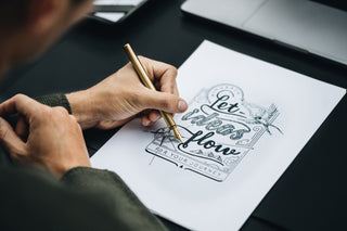 Wingback - Fountain Pen (Brass) - KOHEZI