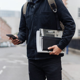 Wingback - Refillable Notebook (Charcoal) - KOHEZI