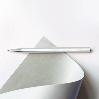 YSTUDIO - Classic Revolve Ballpoint Pen Slim (Shiny Silver) - KOHEZI