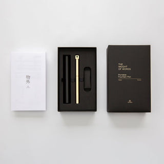 YSTUDIO - Classic Revolve Portable Fountain Pen (Black) - KOHEZI