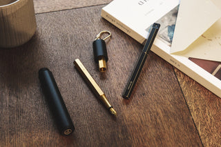 YSTUDIO - Classic Revolve Portable Fountain Pen (Brass) - KOHEZI