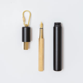 YSTUDIO - Classic Revolve Portable Fountain Pen (Brass) - KOHEZI