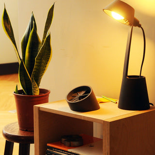 22STUDIO - 4th Dimension Table Clock (Silver/Dark Grey) - KOHEZI