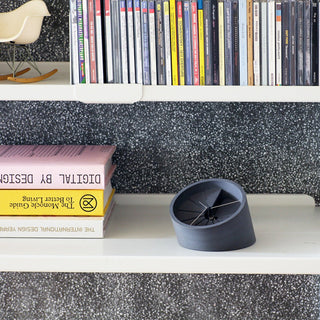 22STUDIO - 4th Dimension Table Clock (Silver/Dark Grey) - KOHEZI