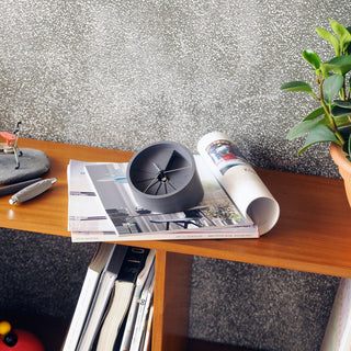 22STUDIO - 4th Dimension Table Clock (Silver/Dark Grey) - KOHEZI