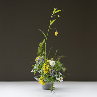 22STUDIO - Superellipse Flower Tray (Concrete Grey) - KOHEZI