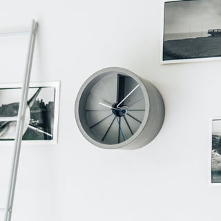 22STUDIO - 4th Dimension Wall Clock (Blue/Grey)