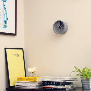 22STUDIO - 4th Dimension Wall Clock (Red/Grey)