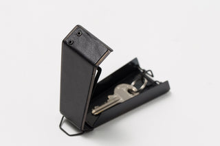 Claustrum - Swing Key Case (Leather Black Out Finish) - KOHEZI