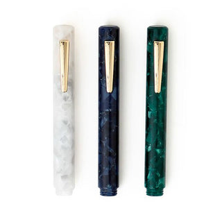 Hightide - Attache Marbled Fountain Pen (Green) - KOHEZI