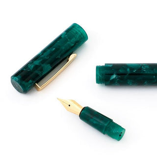 Hightide - Attache Marbled Fountain Pen (Green) - KOHEZI