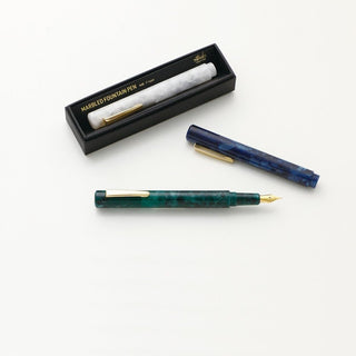 Hightide - Attache Marbled Fountain Pen (Navy) - KOHEZI