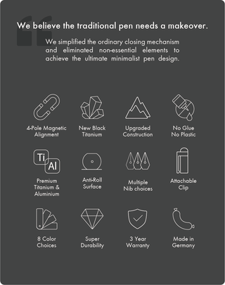 Stilform - INK Fountain Pen (Aluminium) - KOHEZI