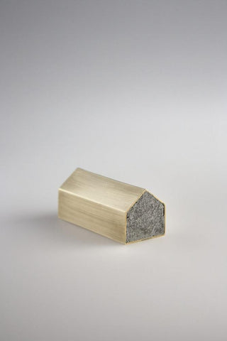 Studiokyss - Brass Concrete House Paperweight - KOHEZI