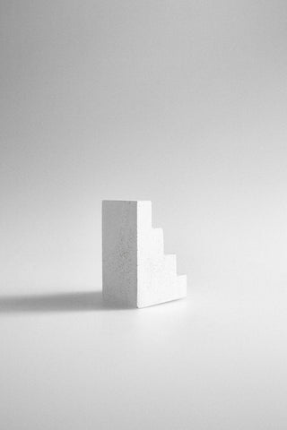Studiokyss - Concrete Staircase Paperweight (White) - KOHEZI