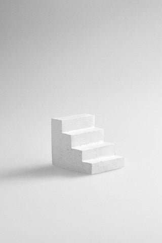 Studiokyss - Concrete Staircase Paperweight (White) - KOHEZI