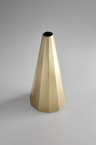 Studiokyss - Decagonal Brass Vase - KOHEZI