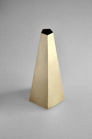 Studiokyss - Pentagonal Brass Vase - KOHEZI