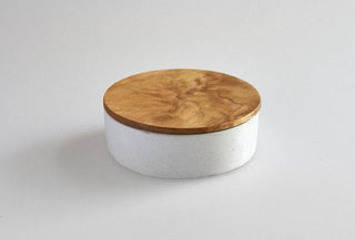 Studiokyss - White Small Round Concrete Container - KOHEZI