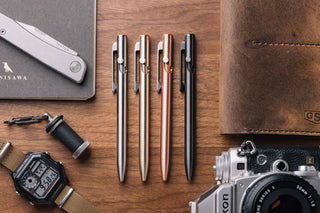Tactile Turn - Slim Bolt Action Pen (Titanium) - KOHEZI
