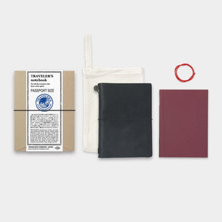 TRAVELER'S COMPANY - TRAVELER'S notebook Black (Passport Size) - KOHEZI