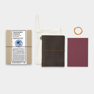 TRAVELER'S COMPANY - TRAVELER'S notebook Brown (Passport Size) - KOHEZI