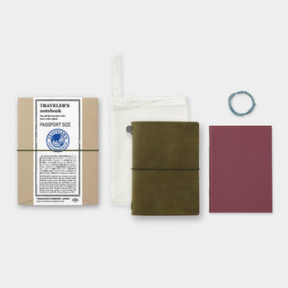 TRAVELER'S COMPANY - TRAVELER'S notebook Olive (Passport Size) - KOHEZI
