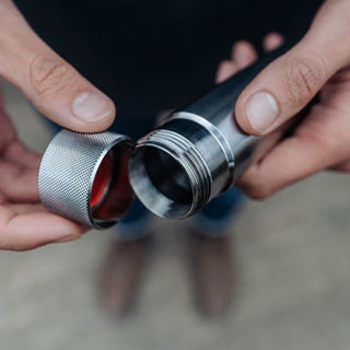 Wingback - 100ml Hip Flask (Steel) - KOHEZI